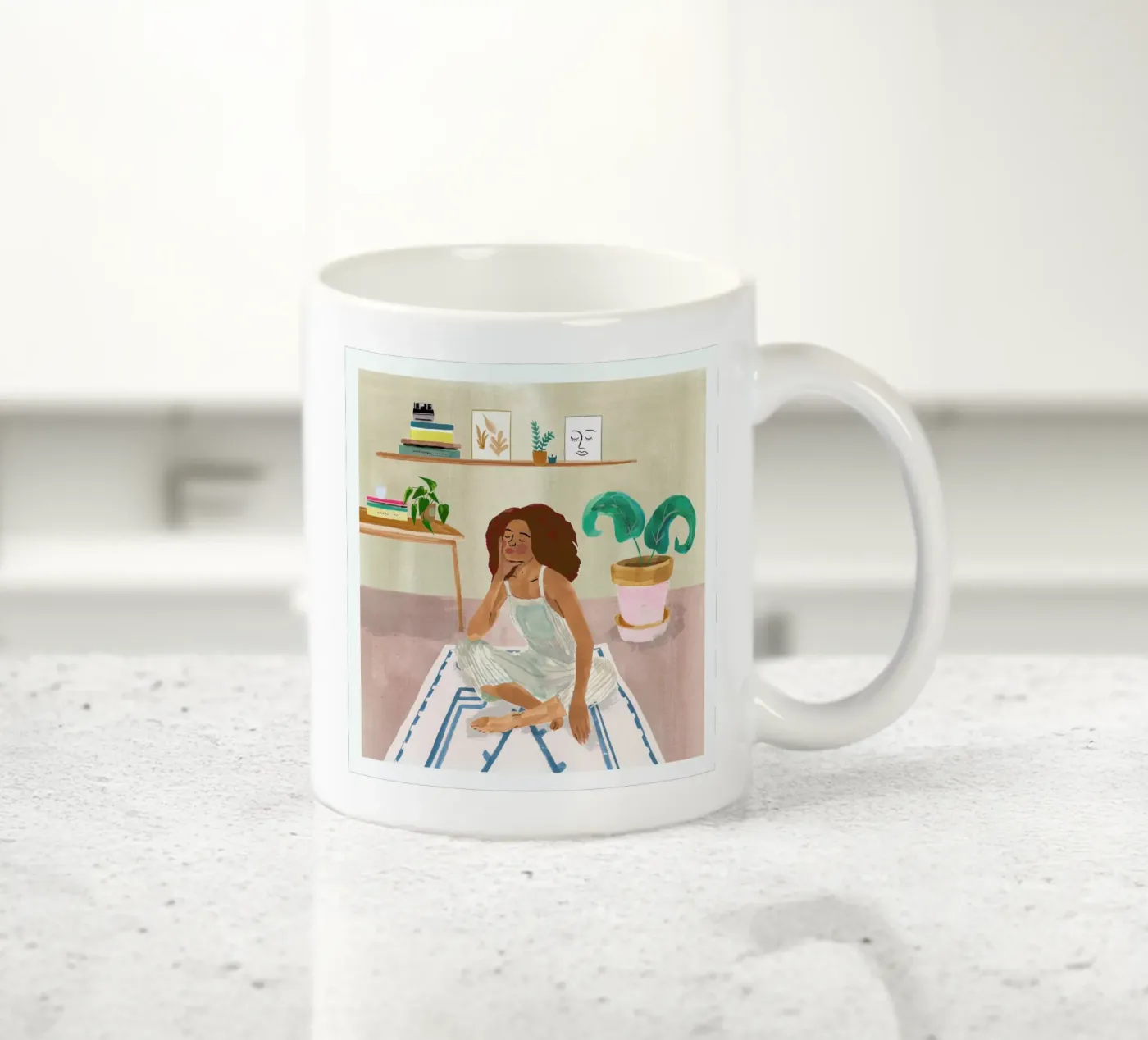 Aries ceramic mug by Laura Page