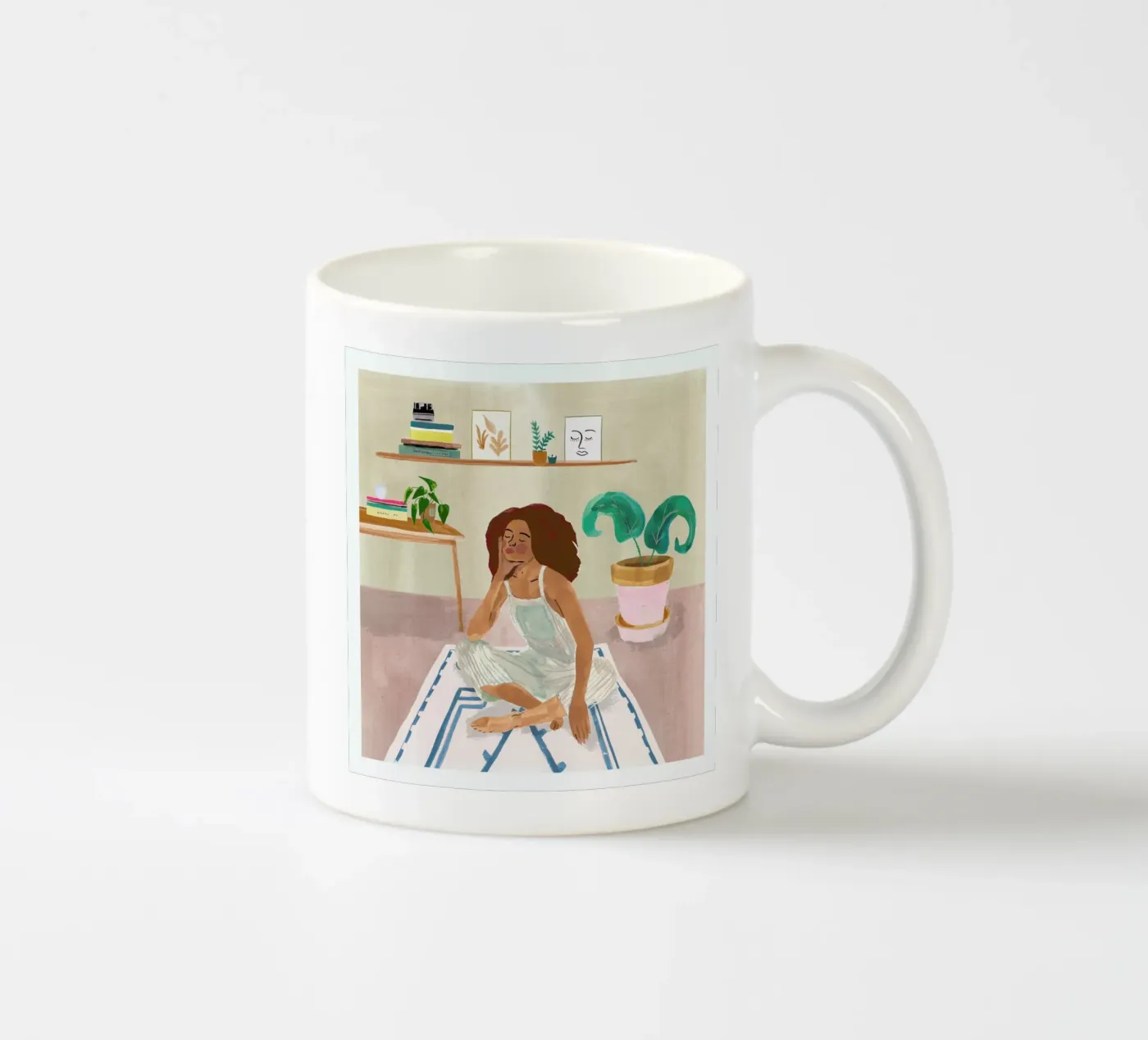 Aries ceramic mug by Laura Page