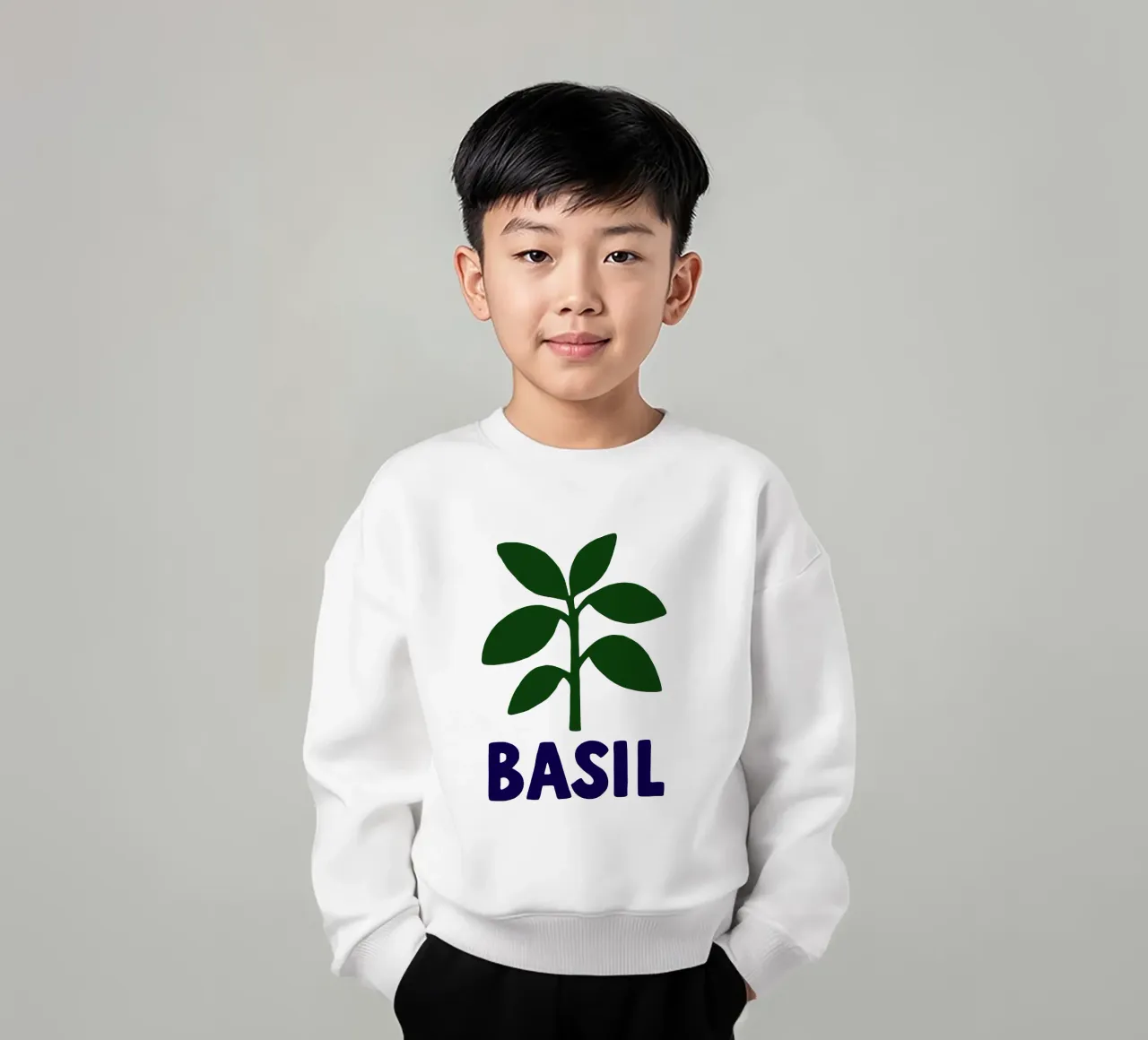 Basilikum Pop – Artezza Style felpa bambino da Artezza
