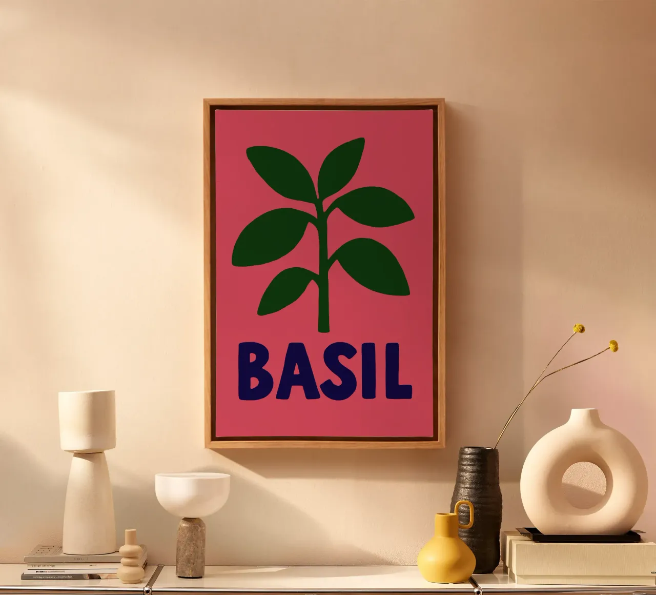 Basilikum Pop – Artezza Style tela con Cornice a cassetta da Artezza