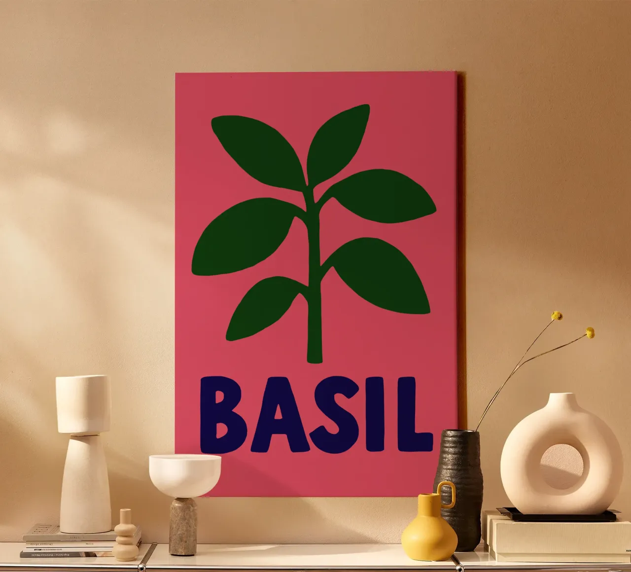 Basilikum Pop – Artezza Style tela con Cornice a cassetta da Artezza