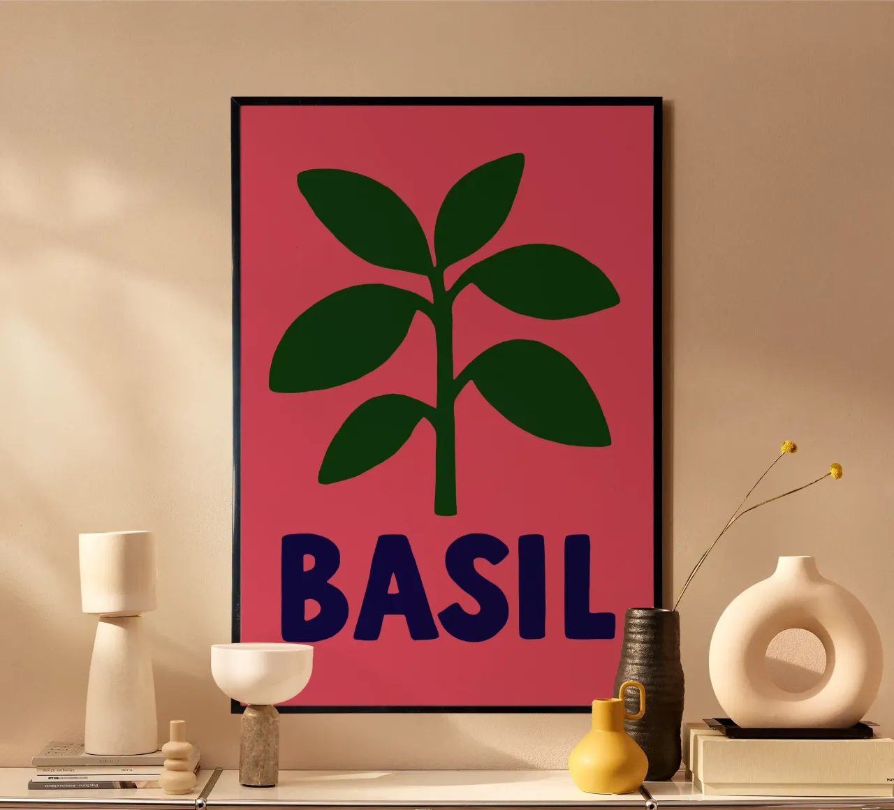 Basilikum Pop – Artezza Style poster con telaio in plastica da Artezza