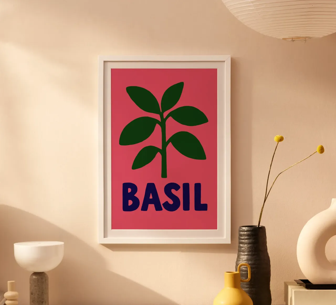 Basilikum Pop – Artezza Style poster con telaio in plastica da Artezza