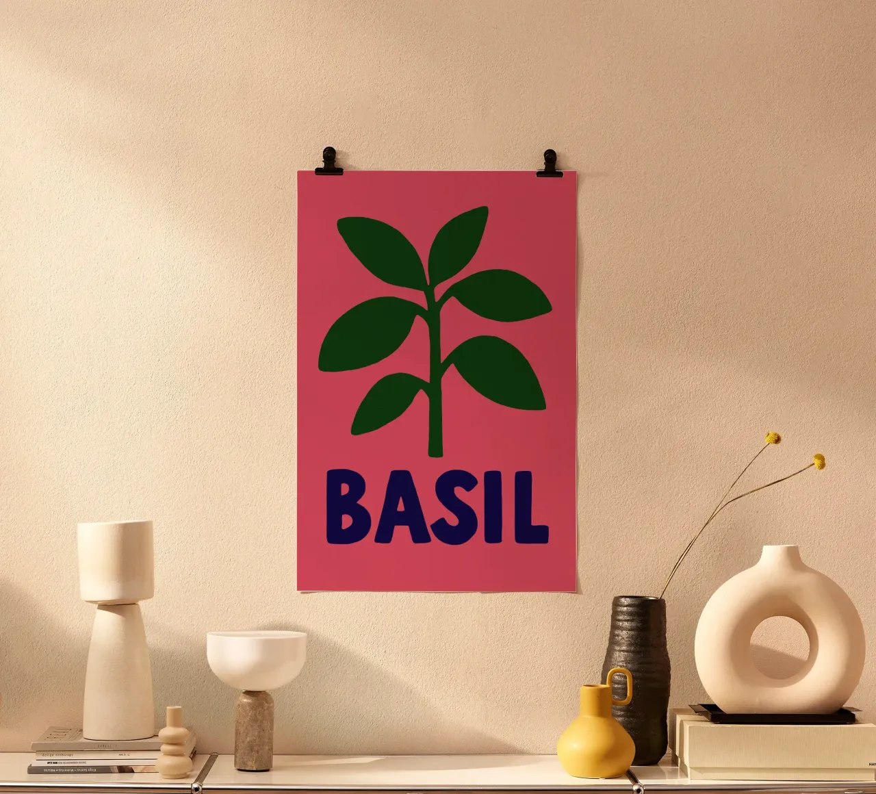 Basilikum Pop – Artezza Style poster con telaio in plastica da Artezza