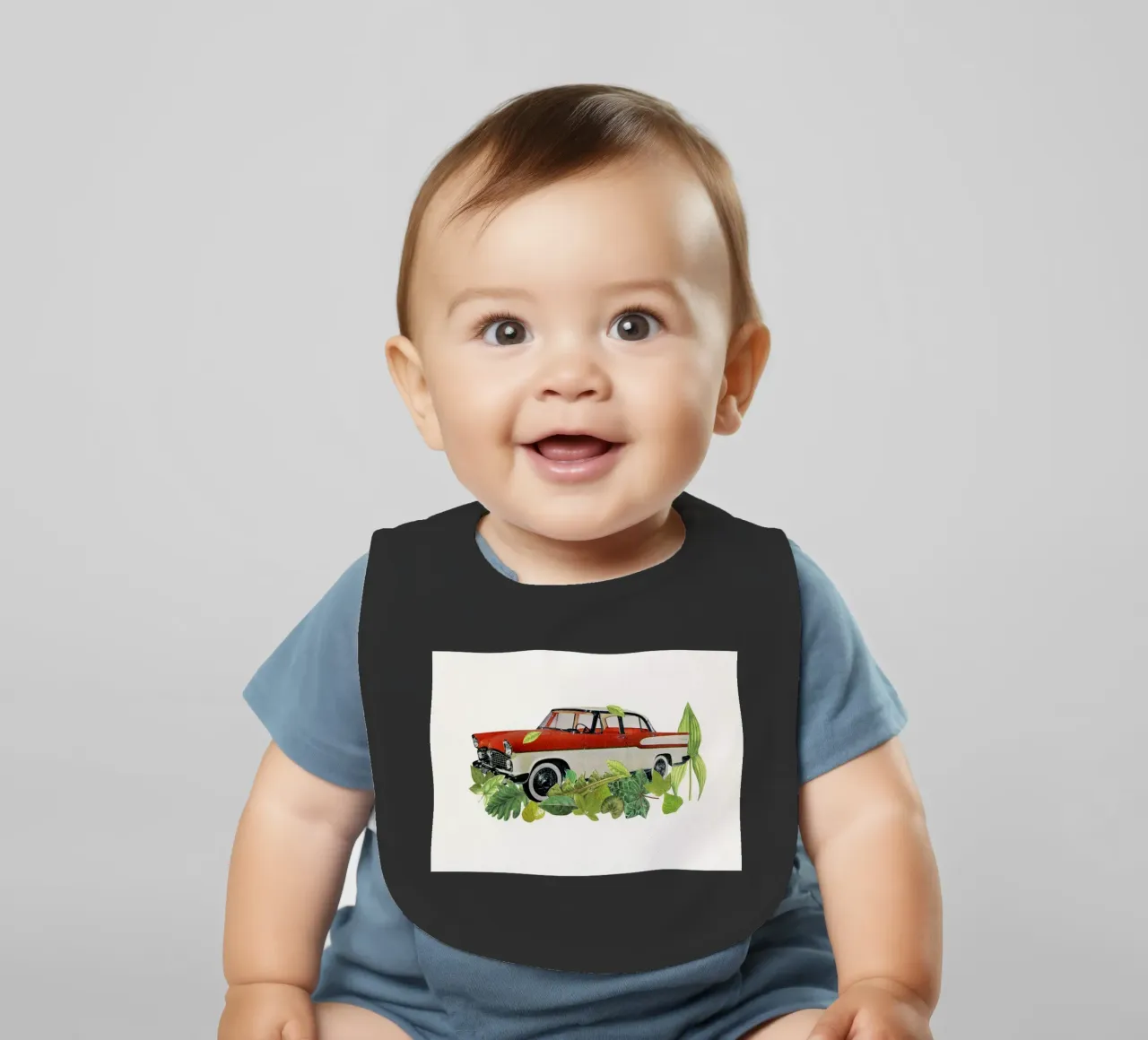 Off Road Babylätzchen von Cassia Beck Collage