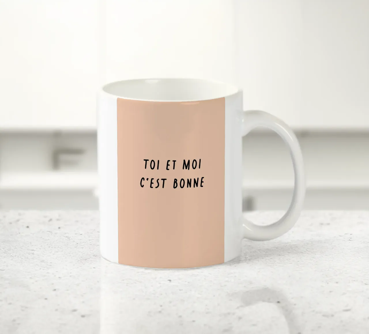 TOI ET MOI. C‘EST BONNE. ceramic mug by FRICKE DESIGN