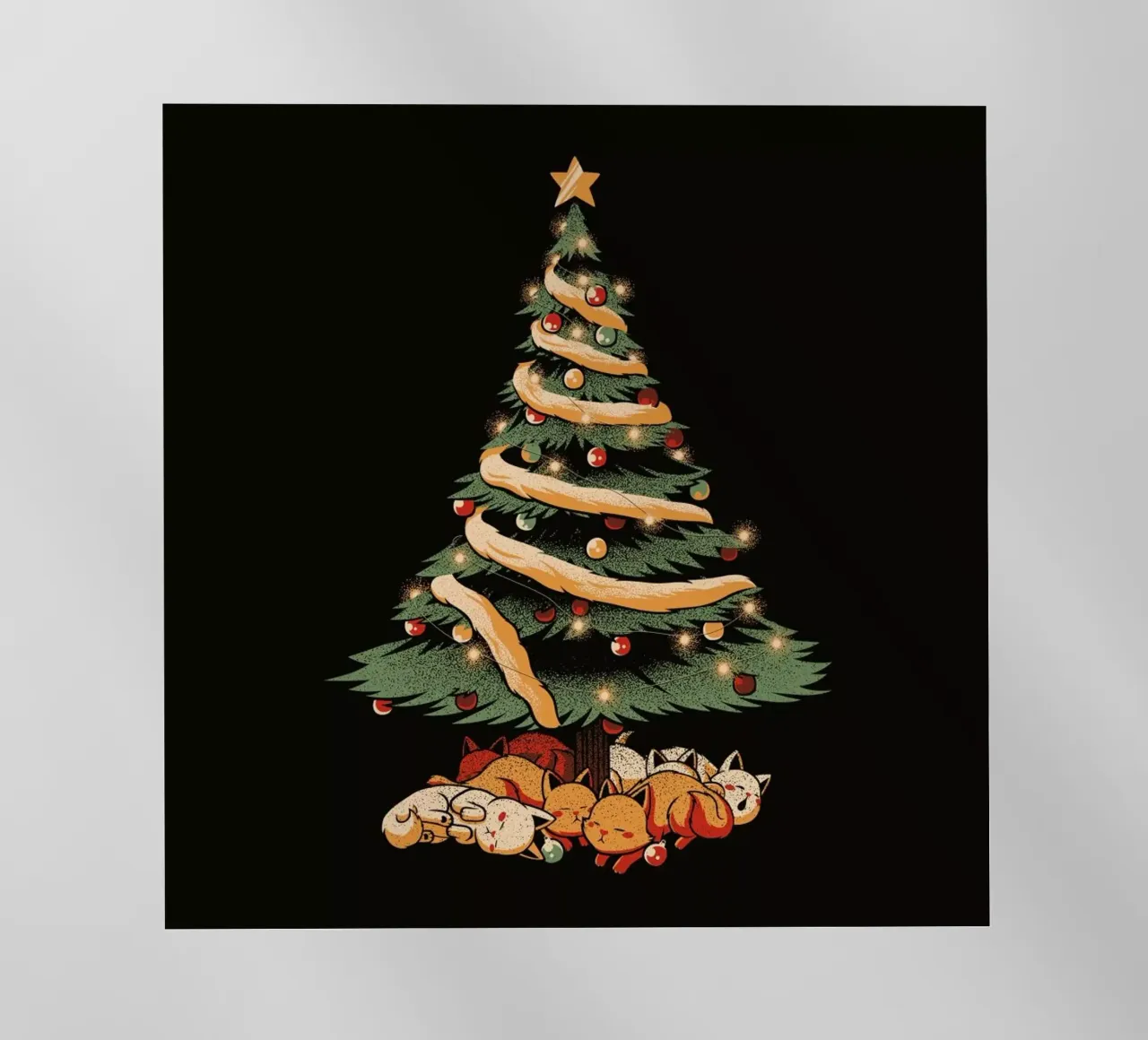Merry Xmas Cat Tree pellicola backlit da Tobe Fonseca