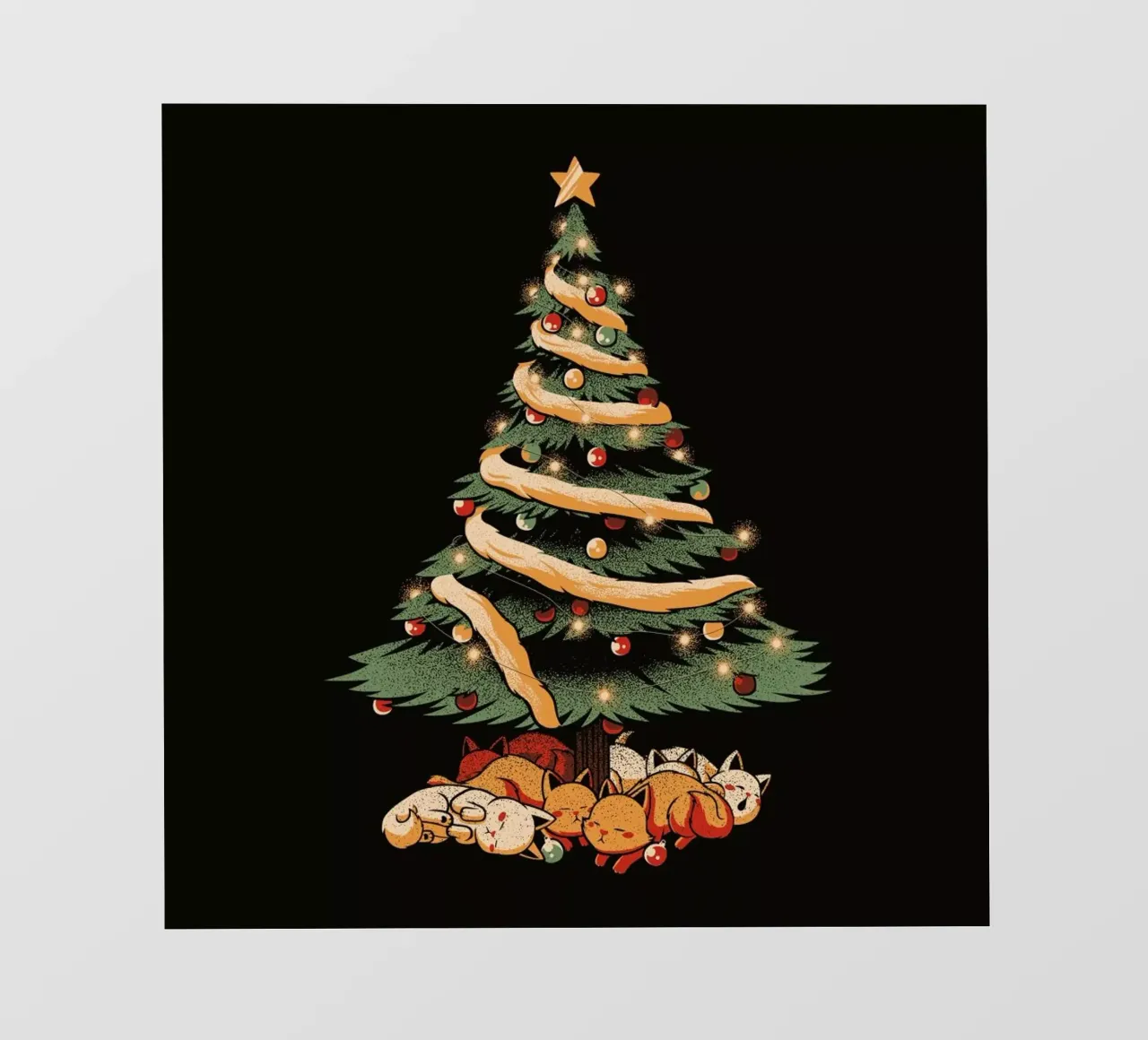 Merry Xmas Cat Tree telo in pvc da Tobe Fonseca