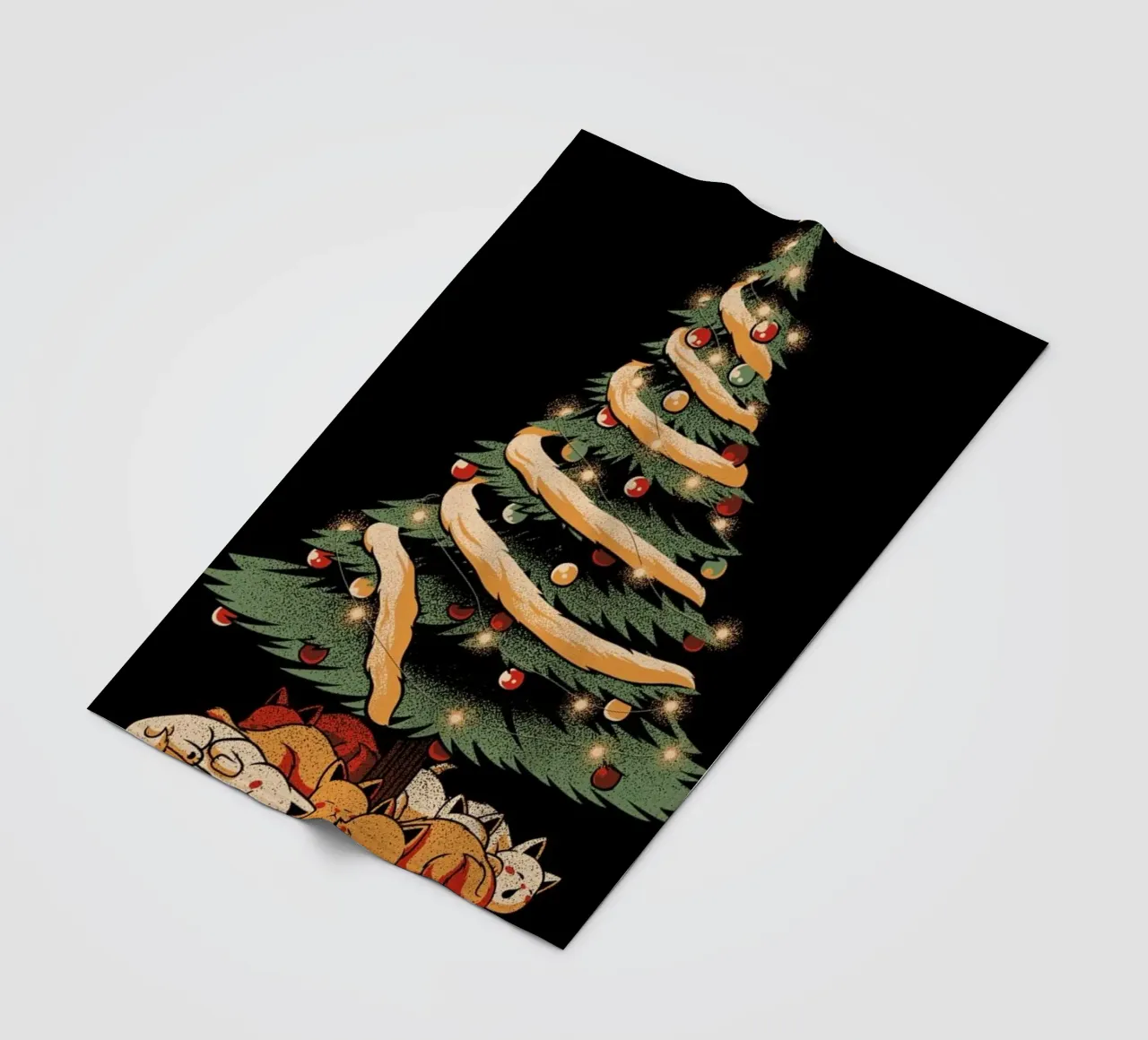 Merry Xmas Cat Tree coperta in pile da Tobe Fonseca