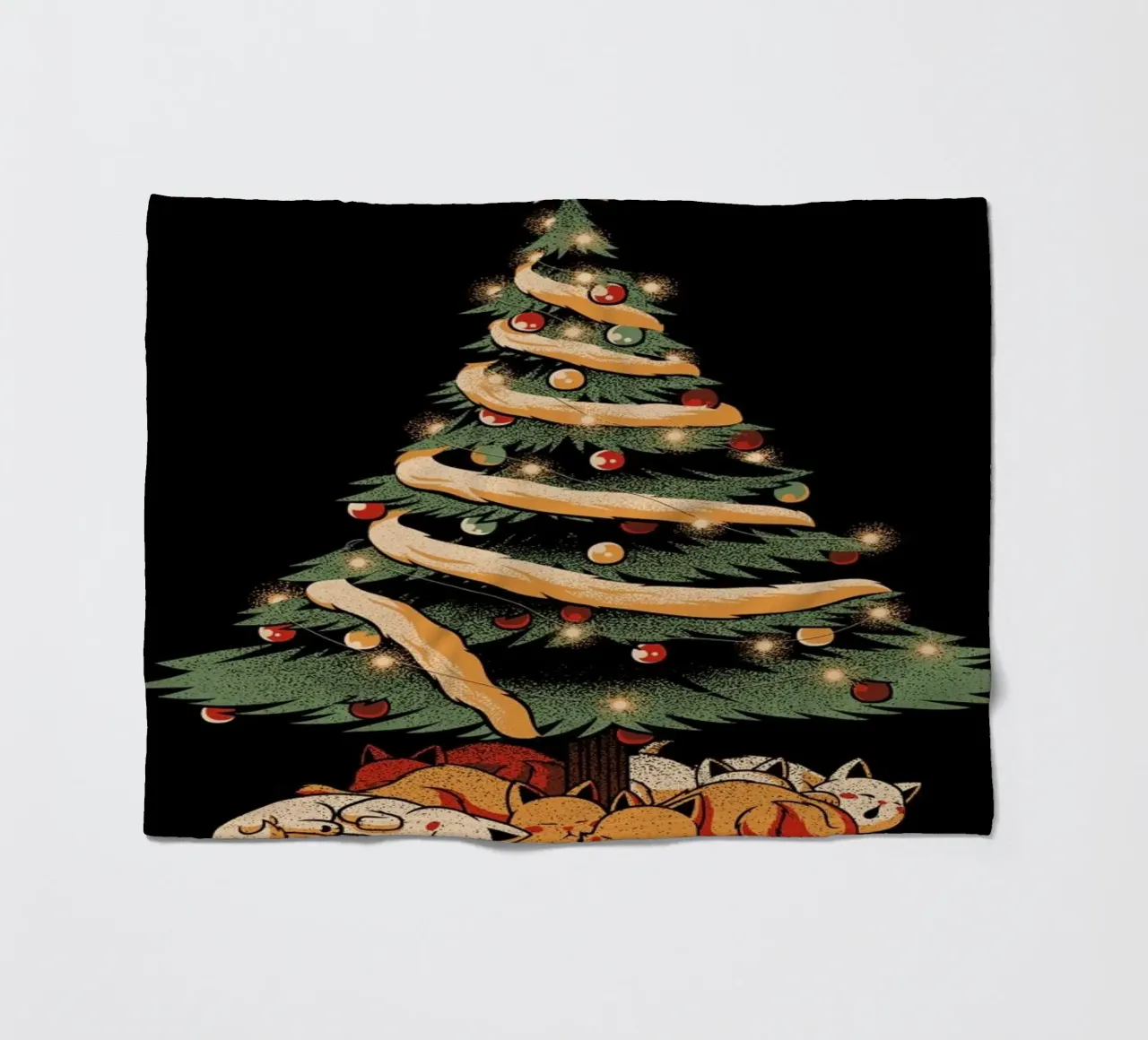 Merry Xmas Cat Tree coperta in pile da Tobe Fonseca