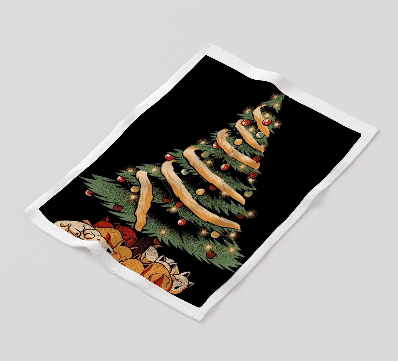 Merry Xmas Cat Tree coperta in pile da Tobe Fonseca