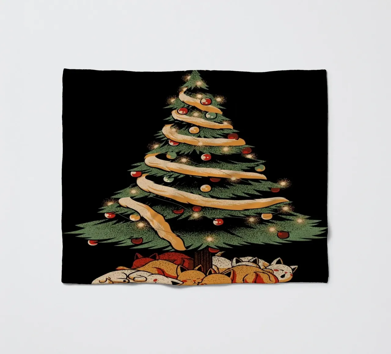 Merry Xmas Cat Tree coperta in pile da Tobe Fonseca