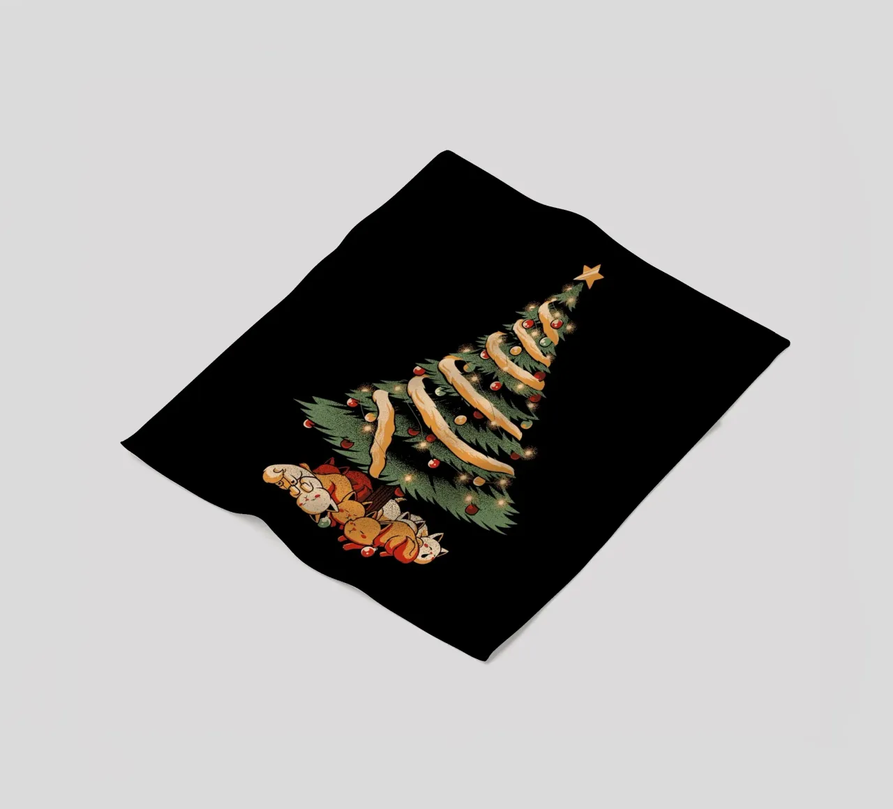 Merry Xmas Cat Tree coperta in pile da Tobe Fonseca