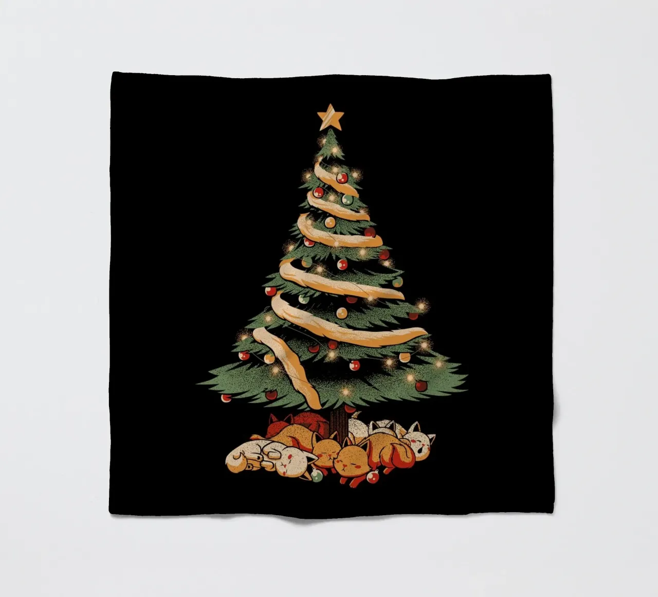 Merry Xmas Cat Tree coperta in pile da Tobe Fonseca