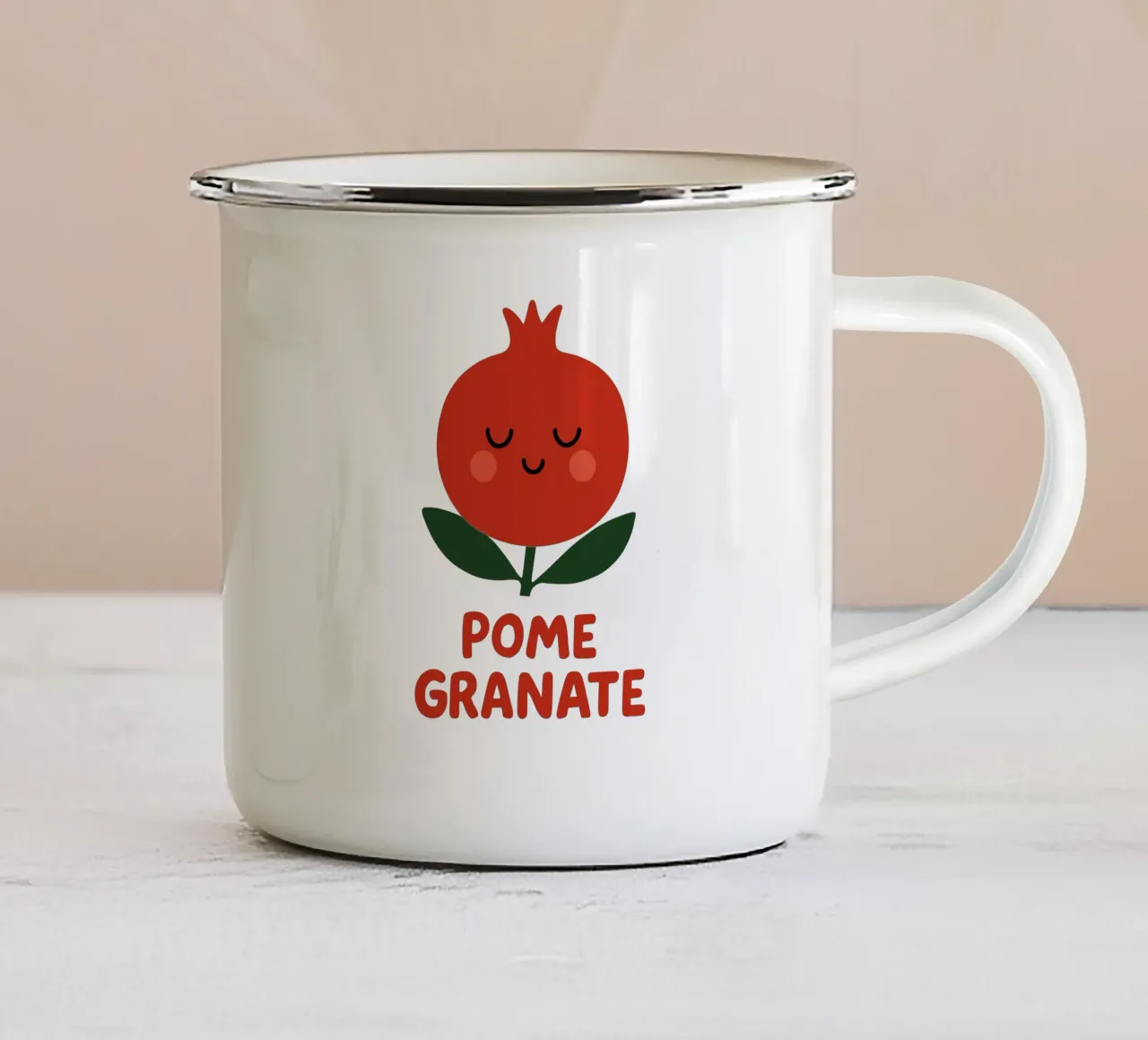 Pomegranate Pop - la frutta incontra il colore tazza in smalto da Artezza