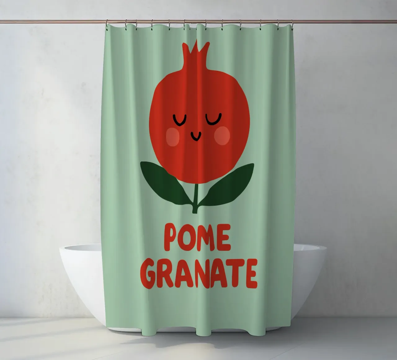 Pomegranate Pop - la frutta incontra il colore tenda da doccia da Artezza