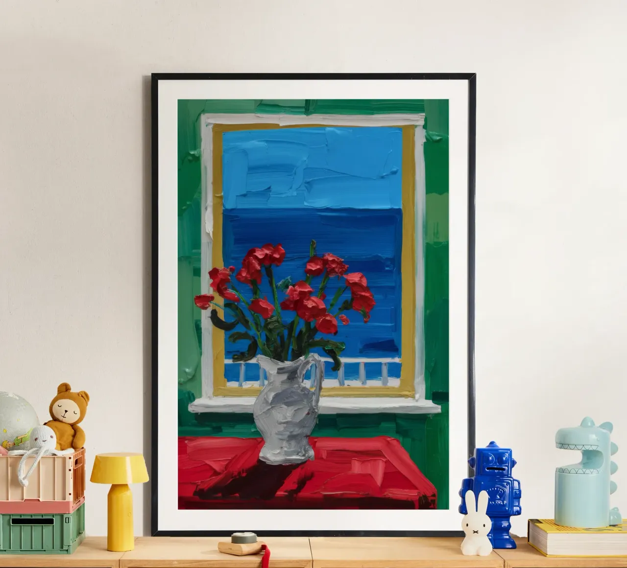 Finestra vista mare poster da FadeAura