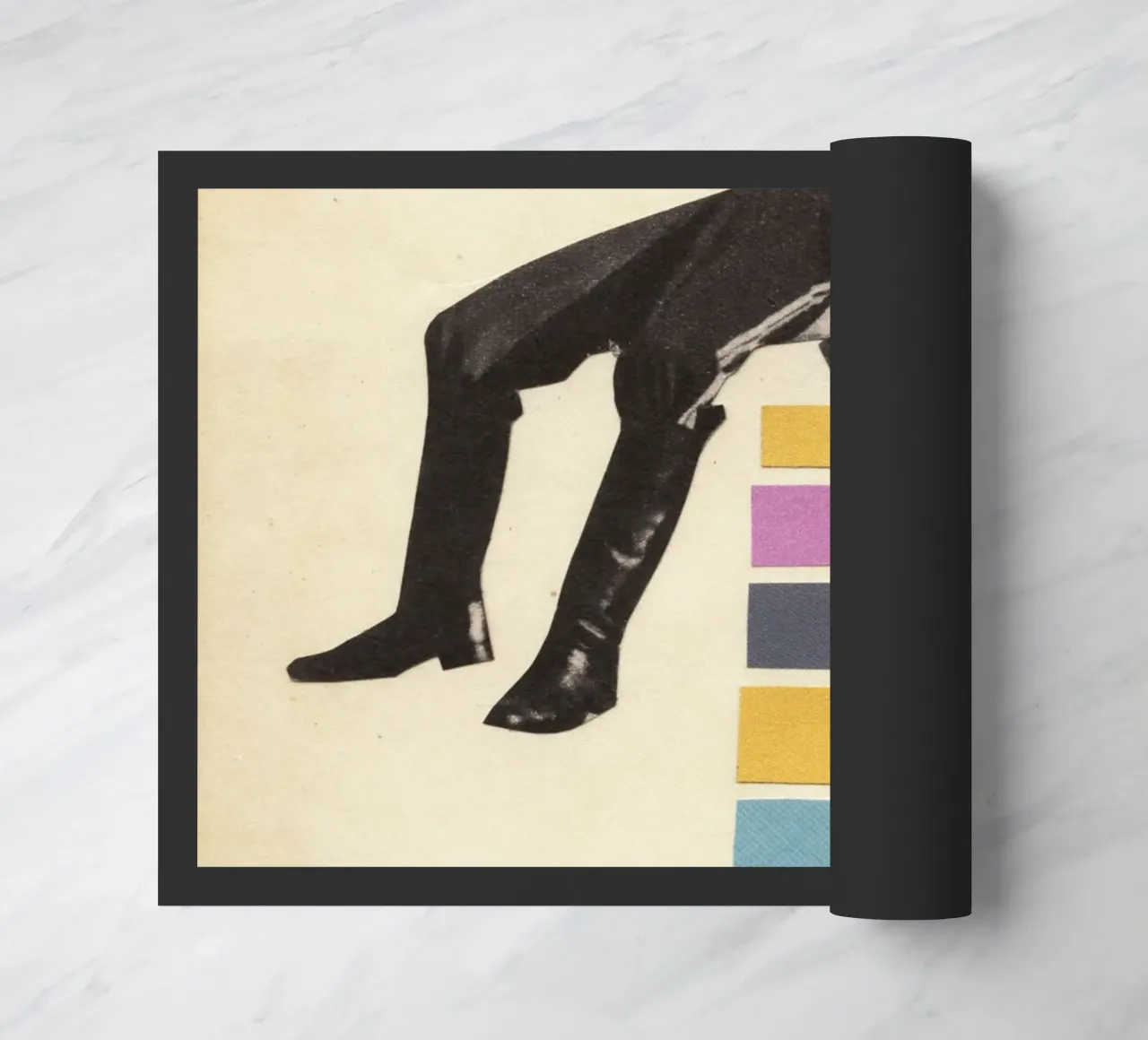 Hoogspringen deurmat van Cassia Beck Collage