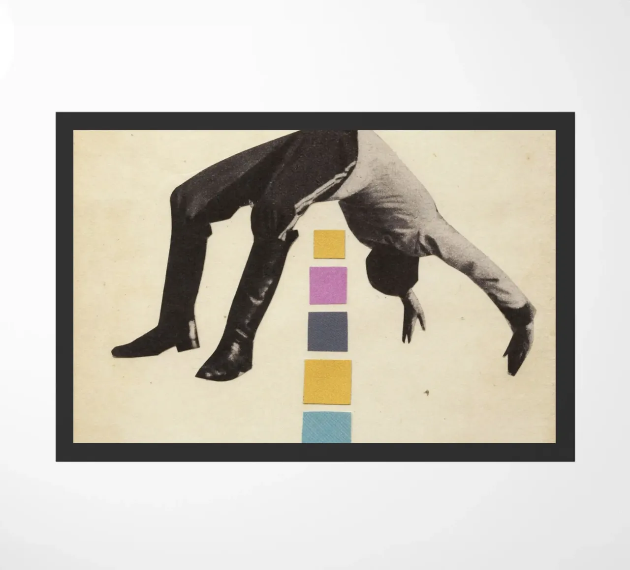 Hoogspringen deurmat van Cassia Beck Collage