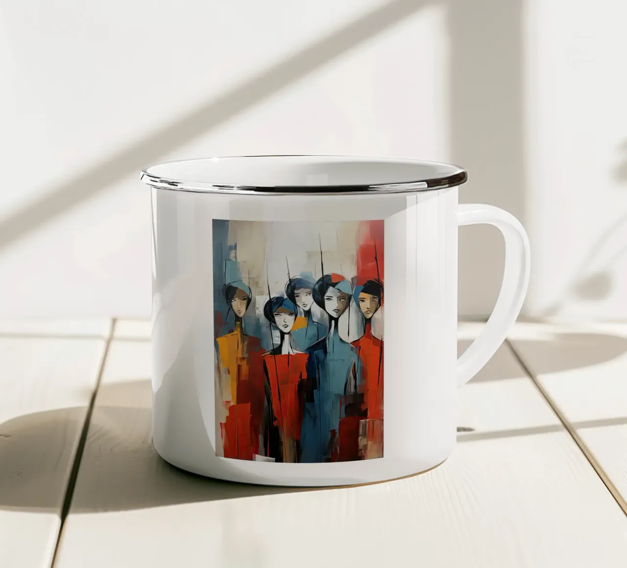 Arte da parete di Imagine tazza in smalto da Imagine