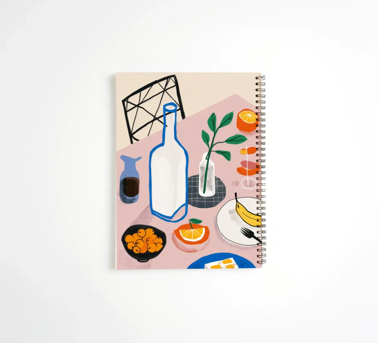 Vino e formaggio in tranquillità diario ad anelli da Muse Artworks