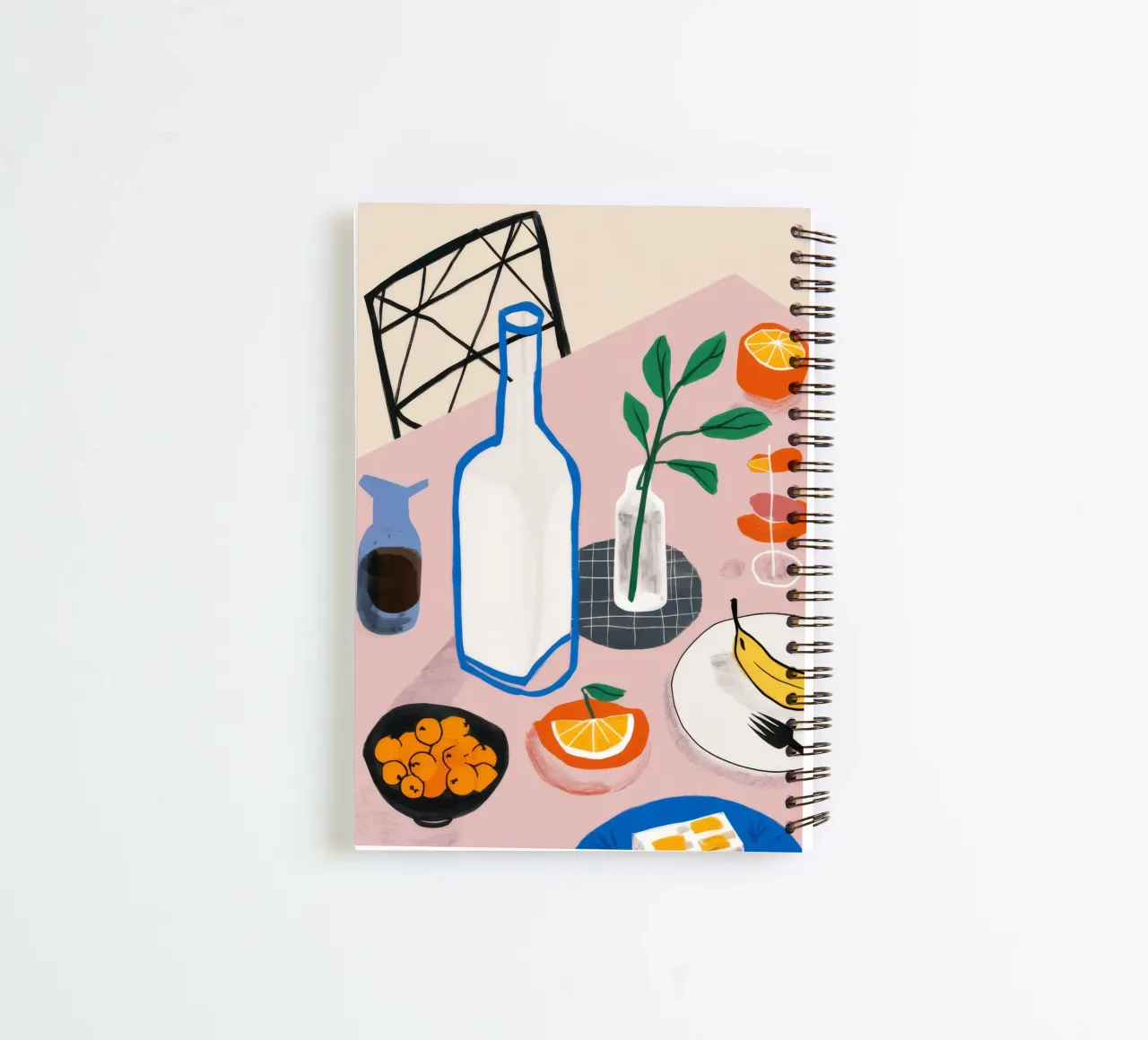 Vino e formaggio in tranquillità diario ad anelli da Muse Artworks