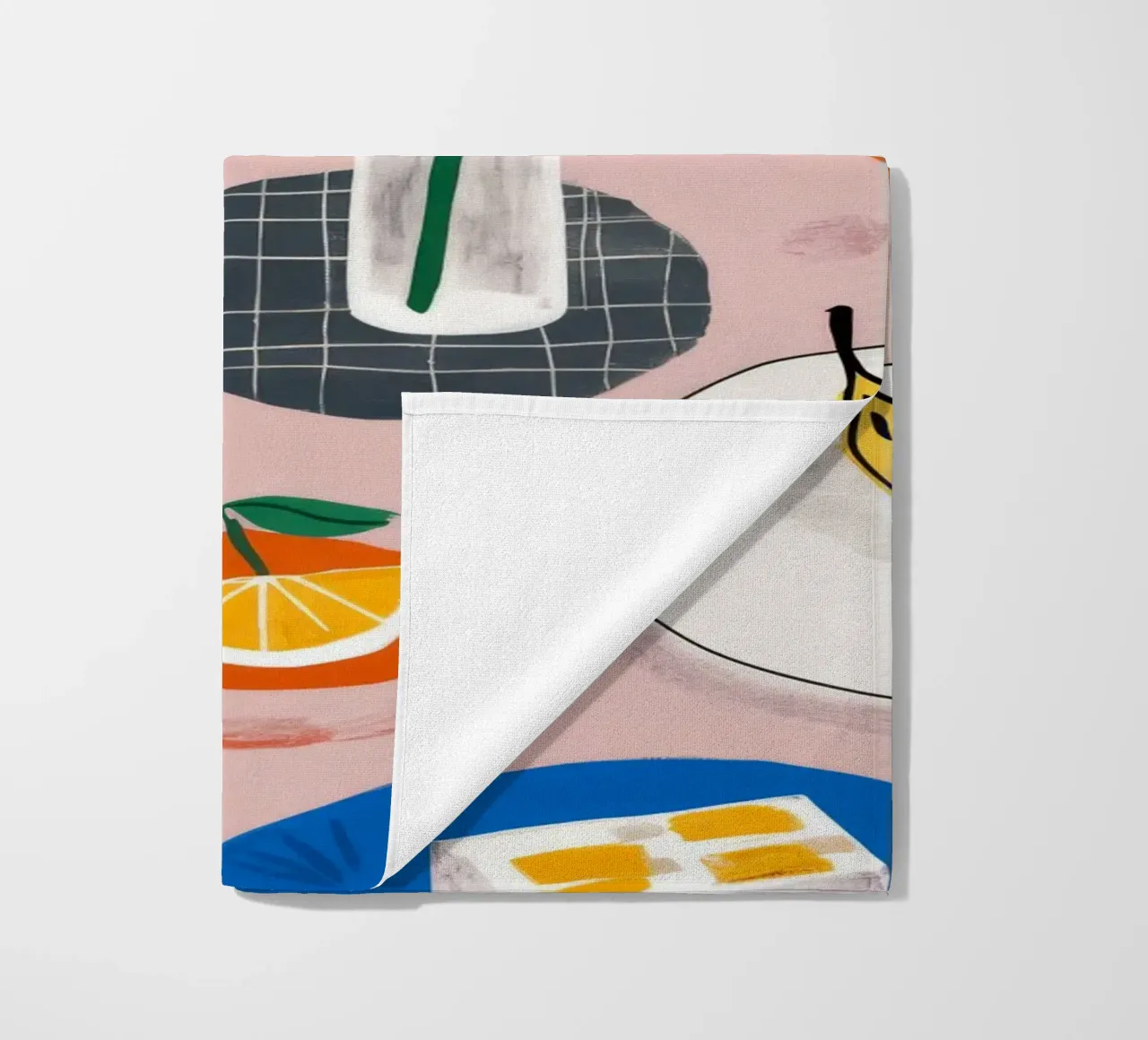 Vino e formaggio in tranquillità telo mare da Muse Artworks