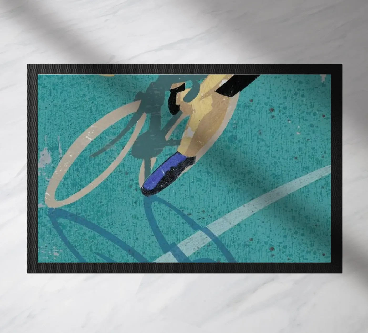 Cycling deurmat van Andy Bridge