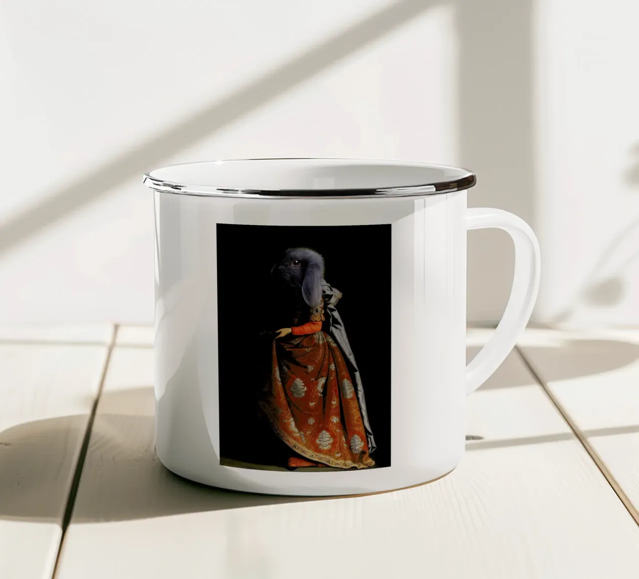 Casilda tazza in smalto da Tein Lucasson