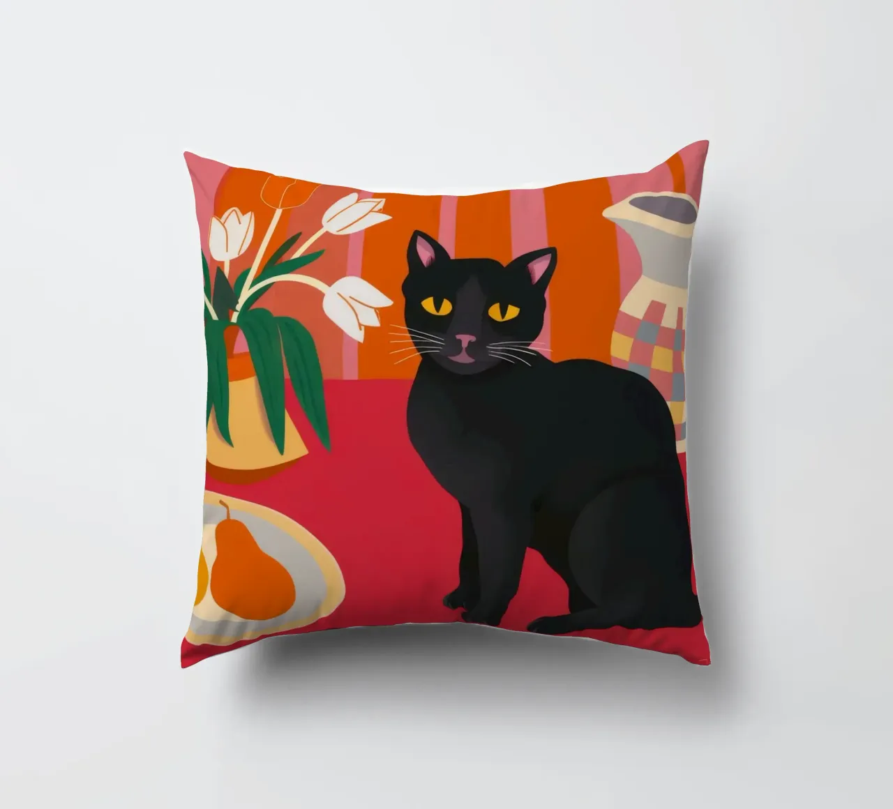 Gatto Nero Immobile cuscino da FadeAura