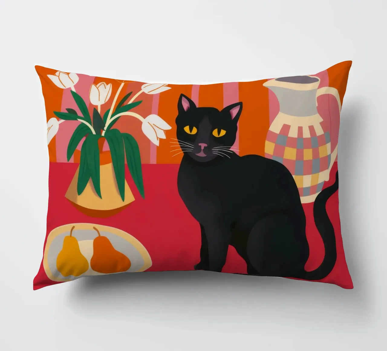 Gatto Nero Immobile cuscino da FadeAura