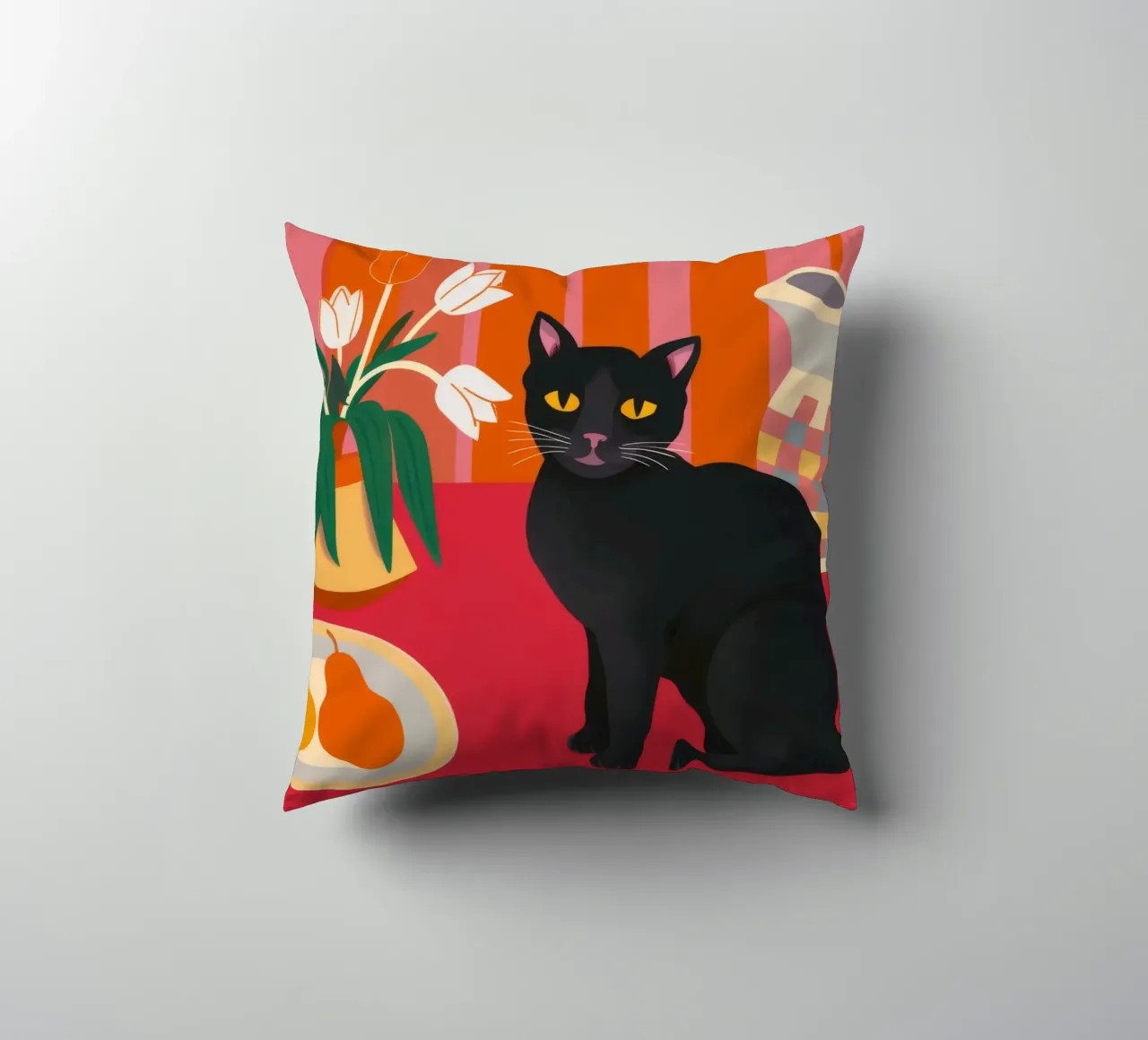 Gatto Nero Immobile cuscino da FadeAura