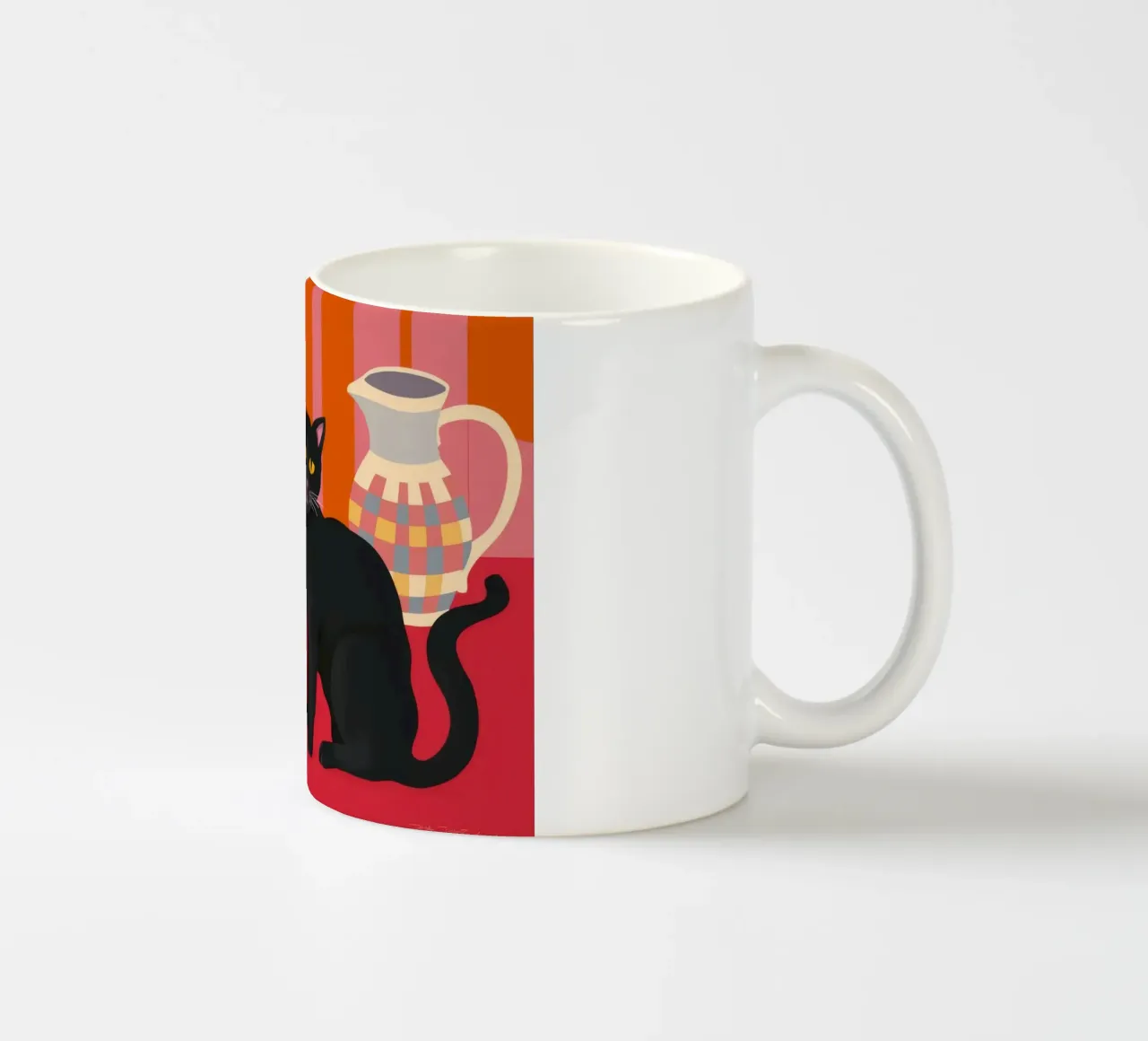 Gatto Nero Immobile tazza in ceramica da FadeAura