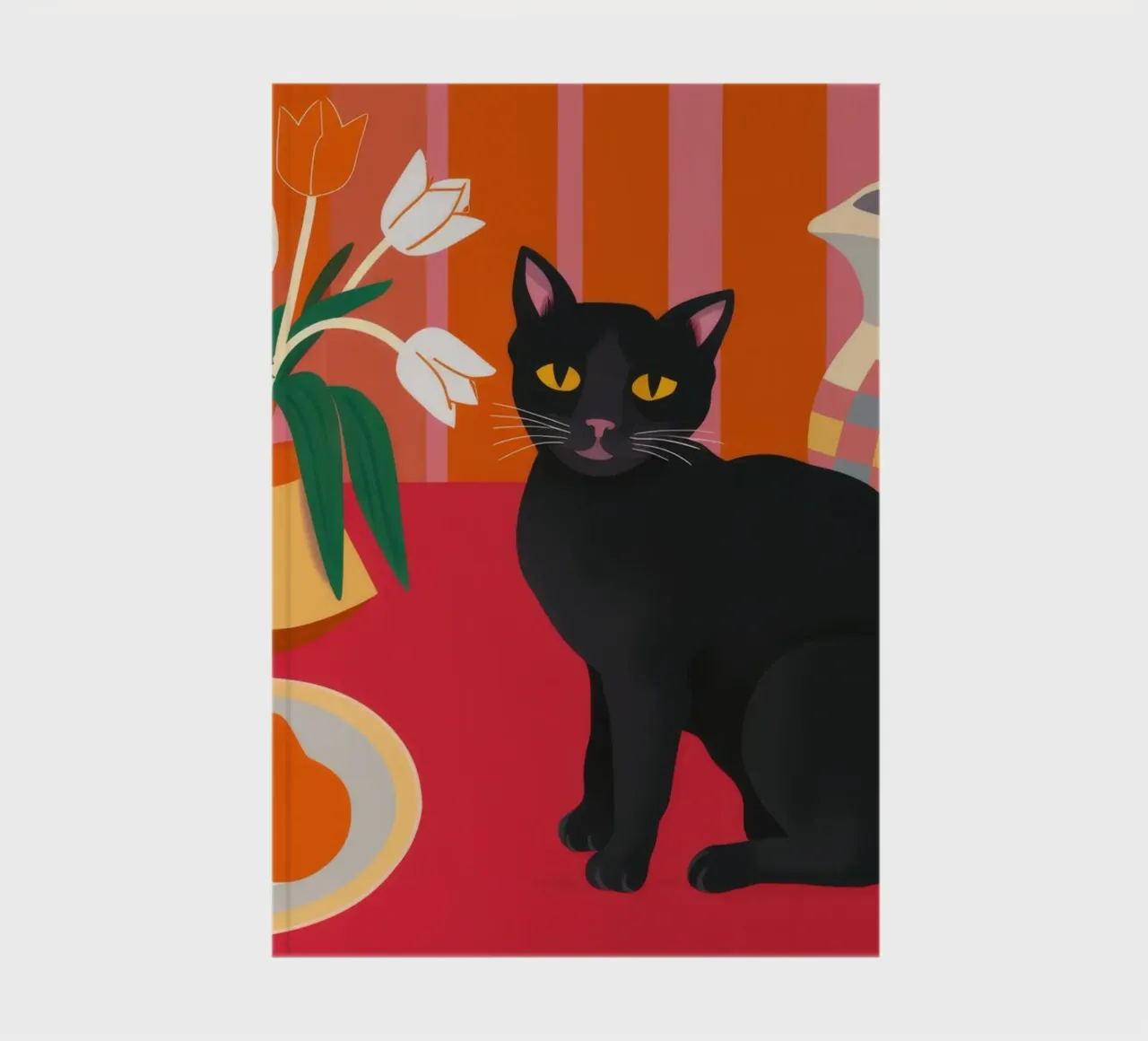 Black Cat Stillness notebook by FadeAura