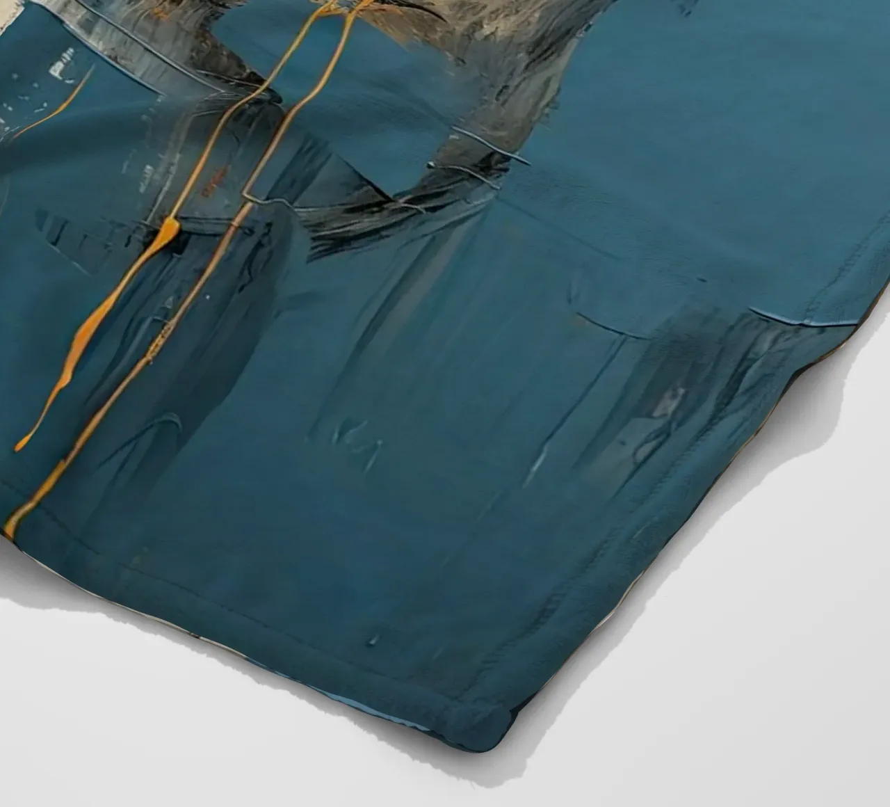 Abstract face fleece blanket by Imagine