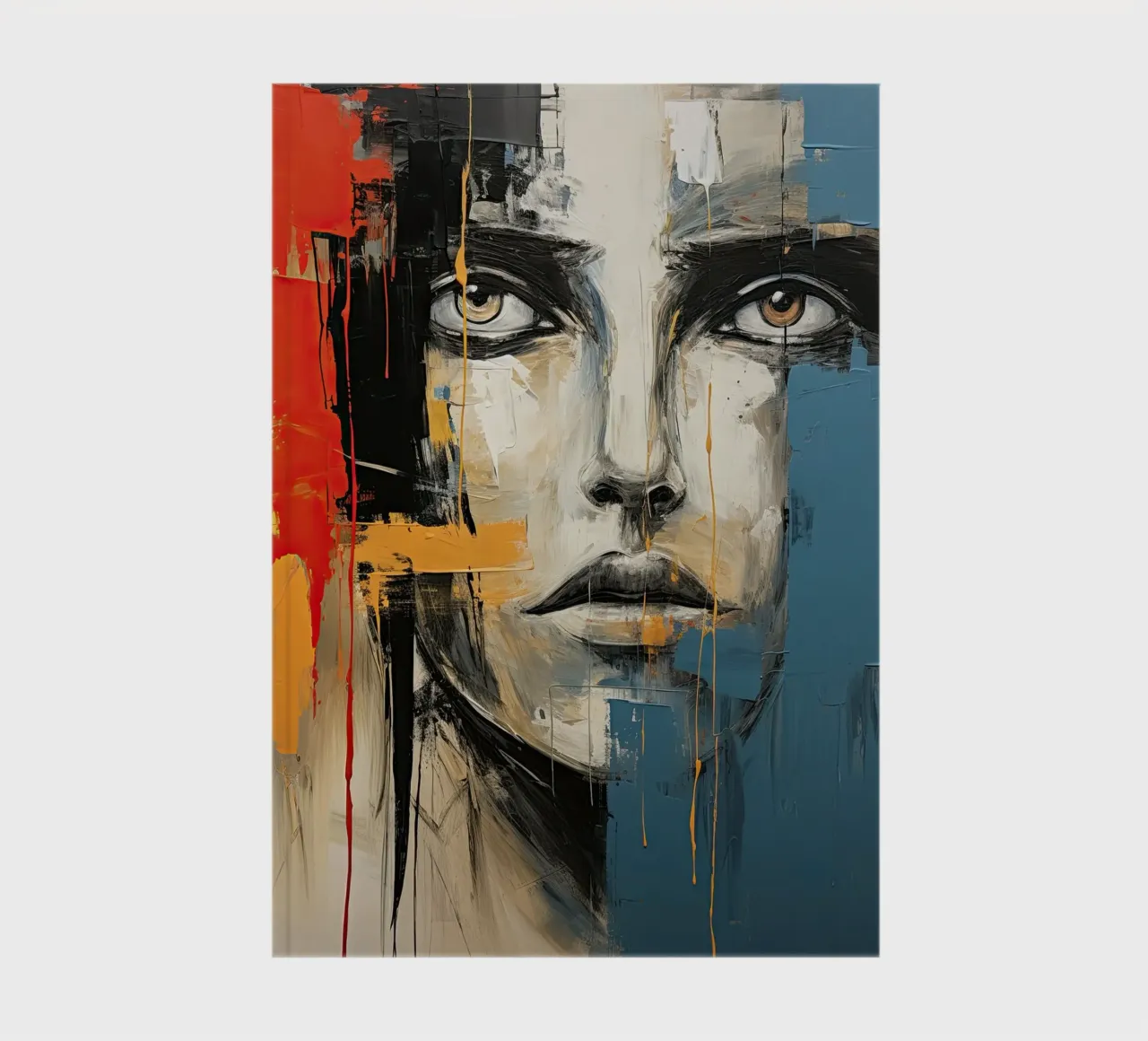 Abstract face notebook by Imagine