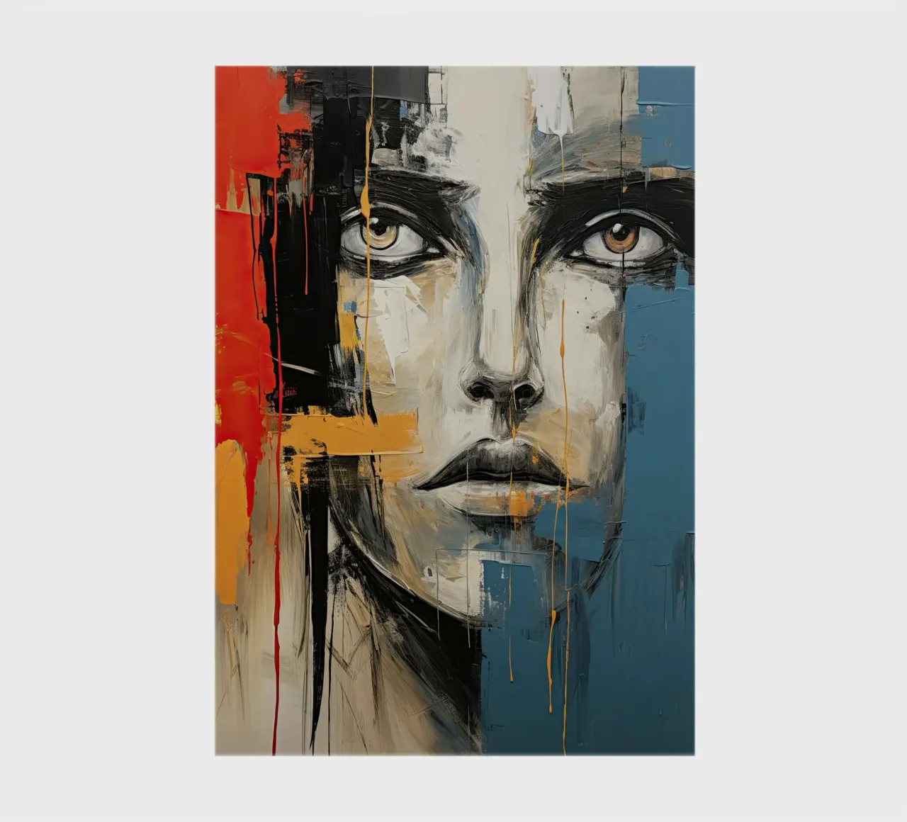 Abstract face notebook by Imagine