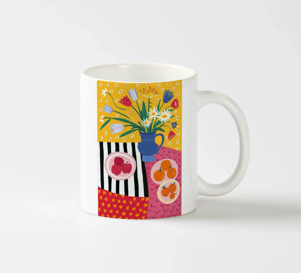 Abbondanza a strisce di mandarino tazza in ceramica da FadeAura