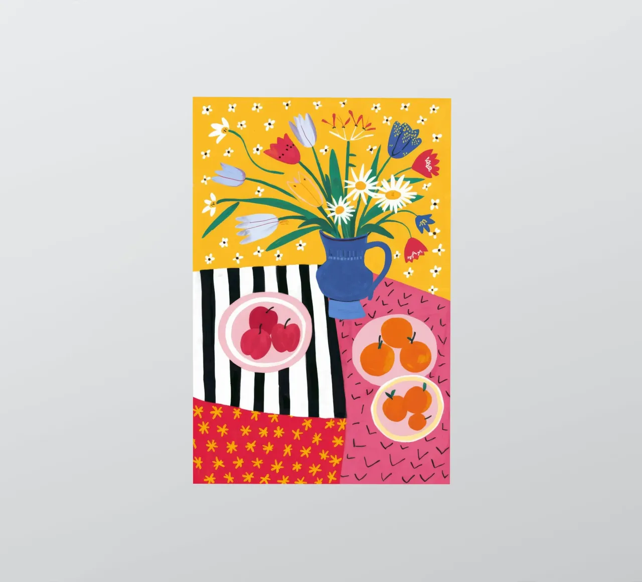 Tangerine Striped Abundance sticker by FadeAura