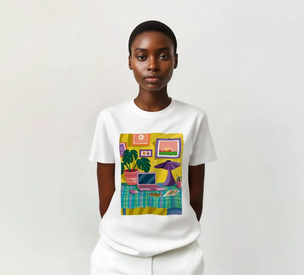 Oasi di giardino per computer portatili t-shirt da FadeAura