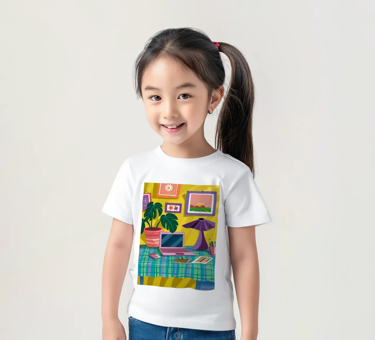 Oasi di giardino per computer portatili t-shirt bambini da FadeAura