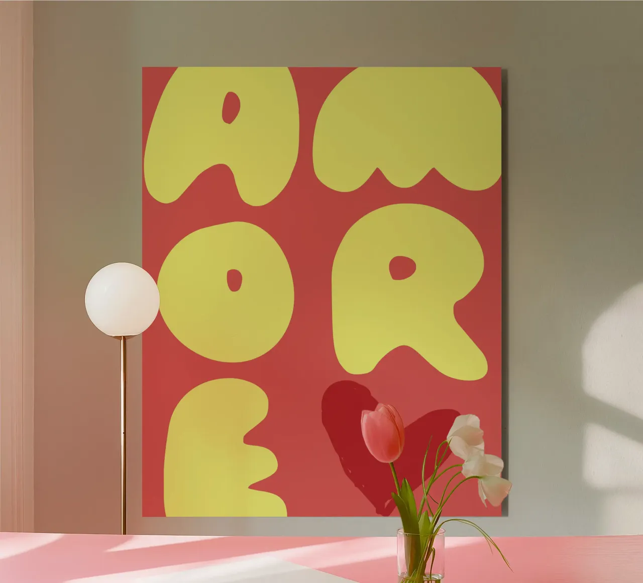 Amore - L'amore italiano a colori alluminio dibond da Artezza