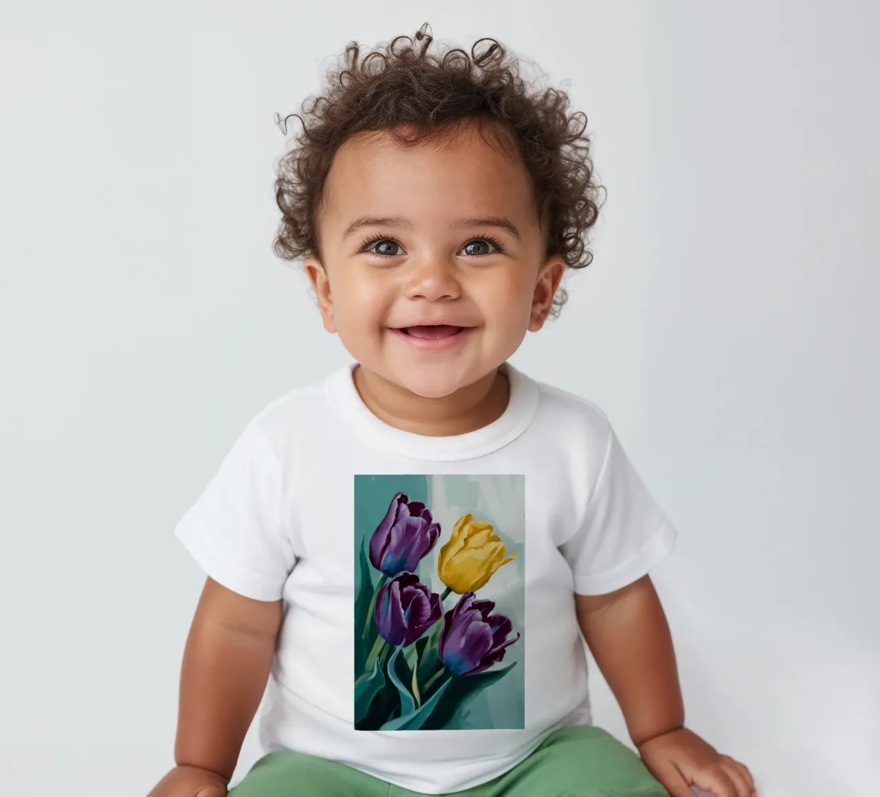 Purple Tulip Dream baby t-shirt by FadeAura