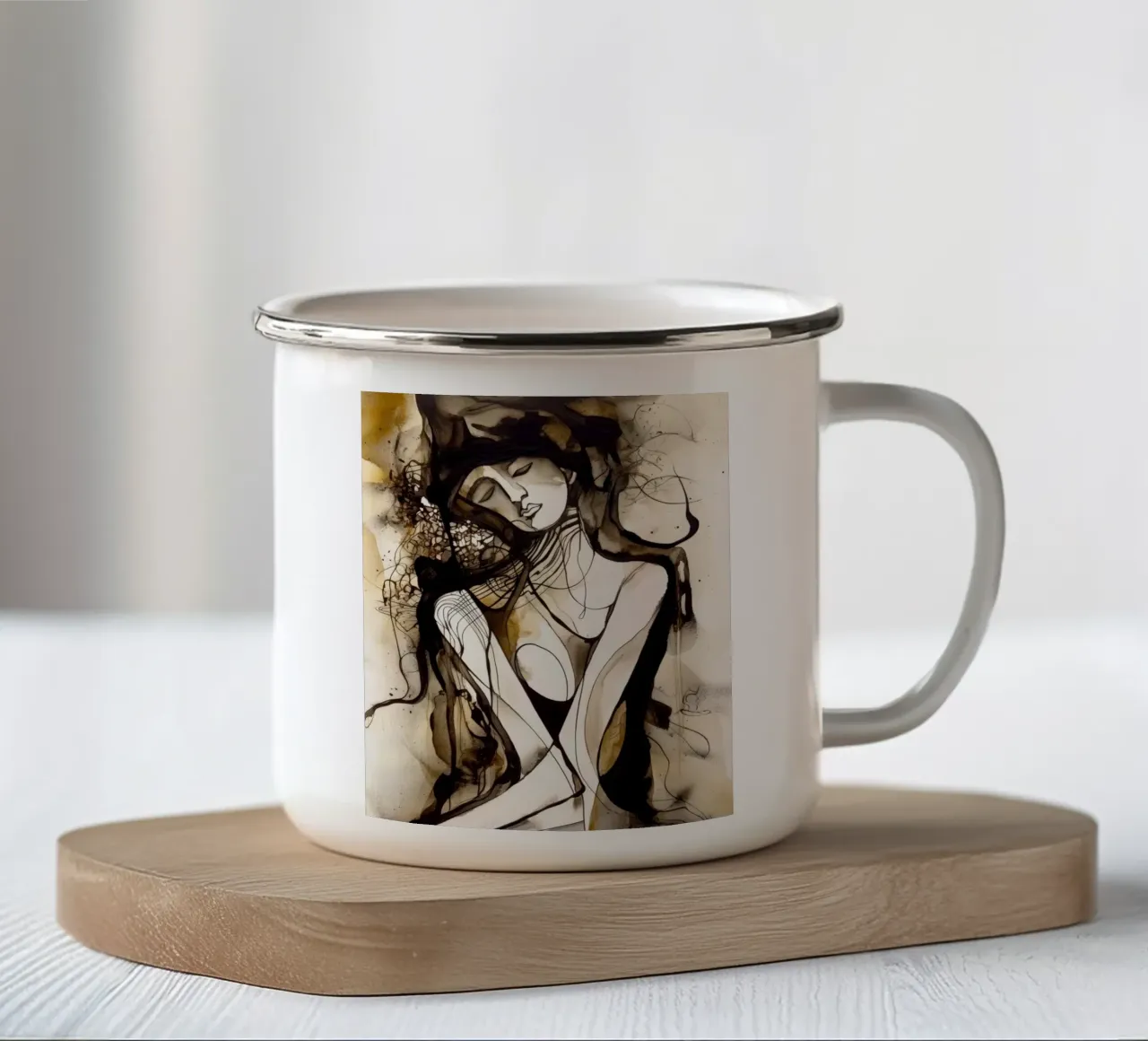 Arte da parete di Imagine tazza in smalto da Imagine