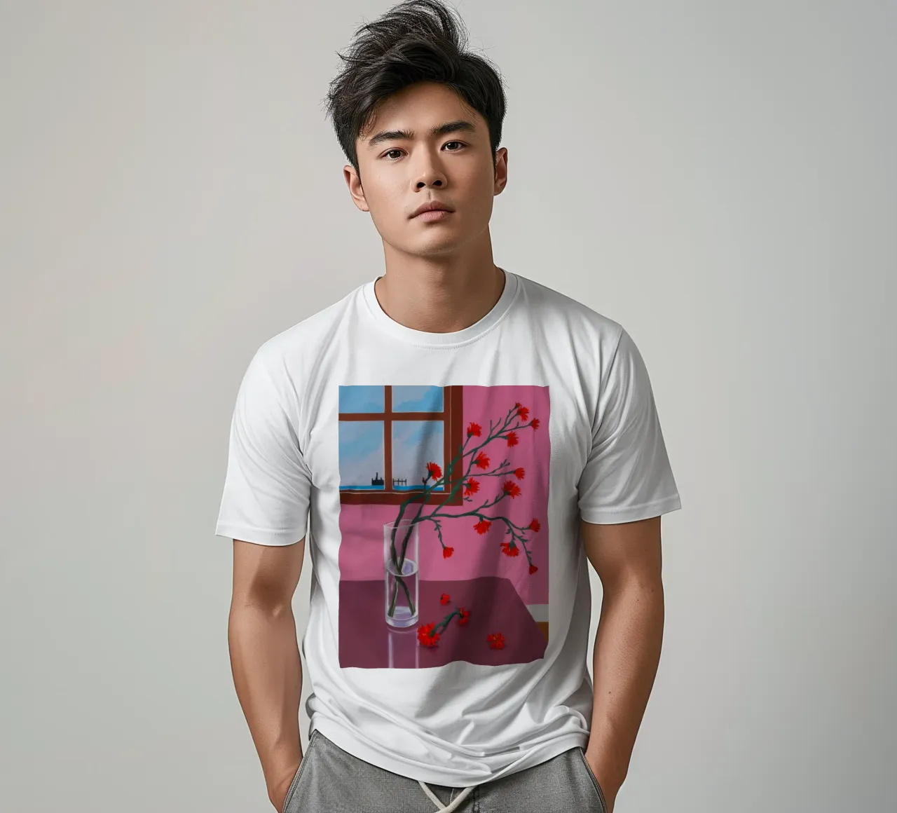 Ramo di bacche rosse t-shirt da FadeAura