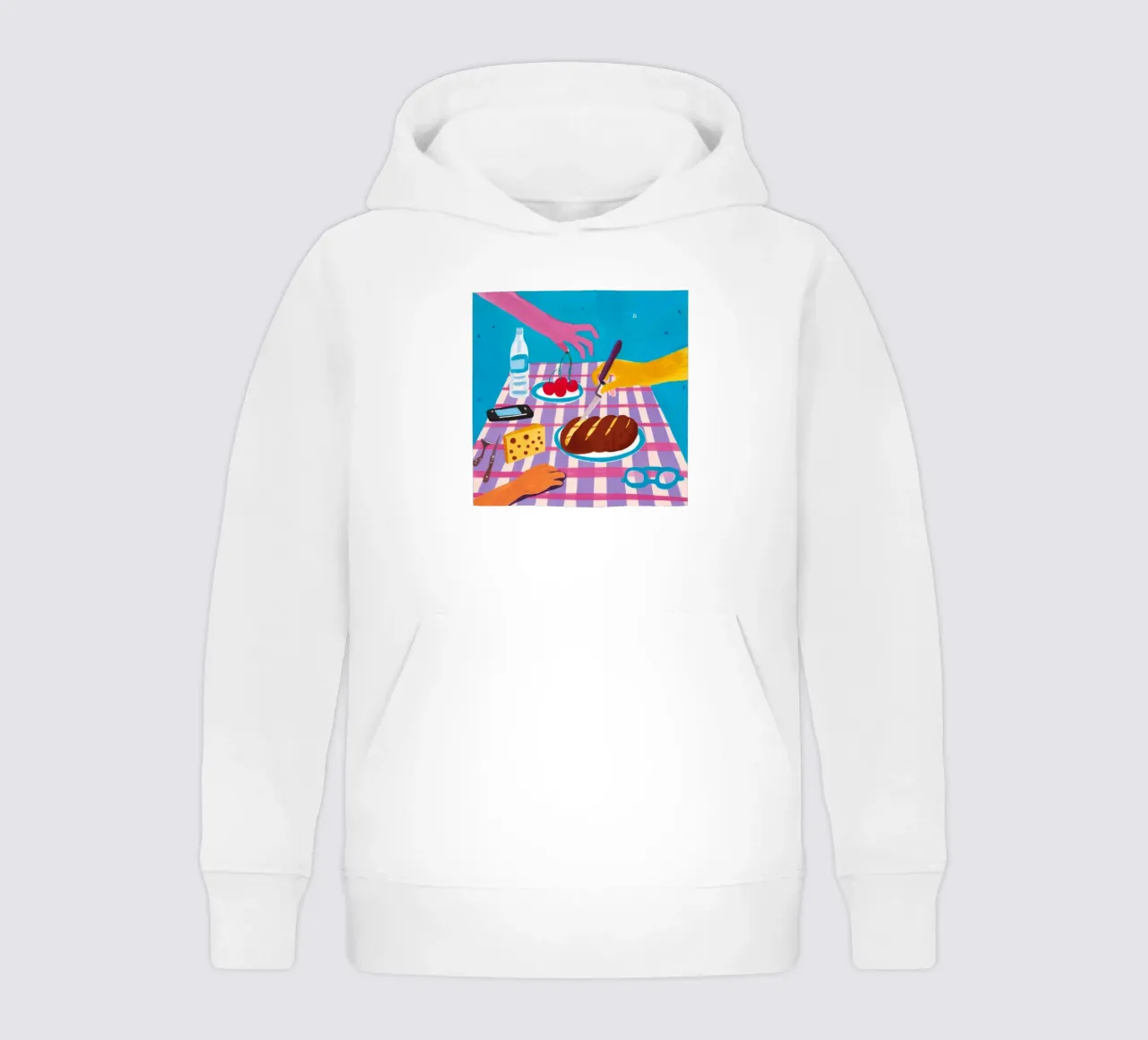 Shared Picnic Harmony kids hoodie by Muse Artworks