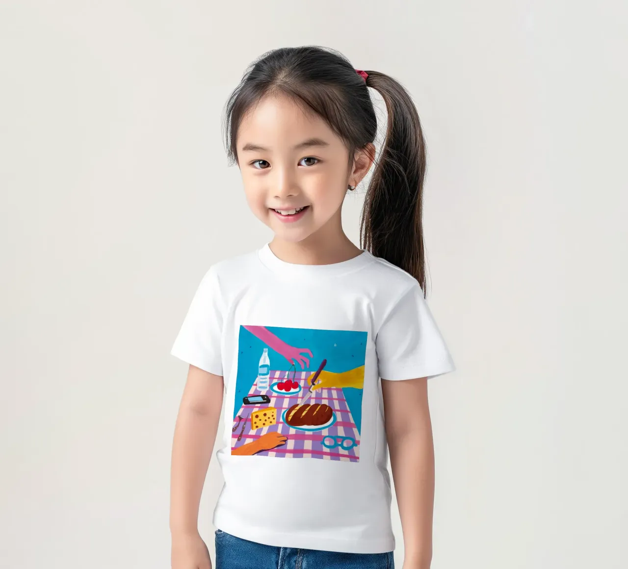 Shared Picnic Harmony kids t-shirt by Muse Artworks