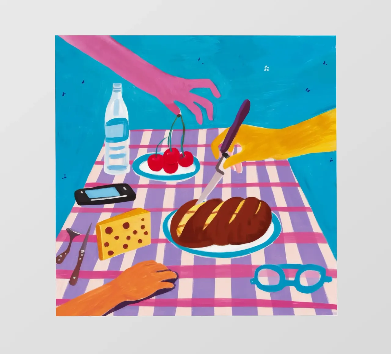 Armonia da picnic condivisa pellicola backlit da Muse Artworks