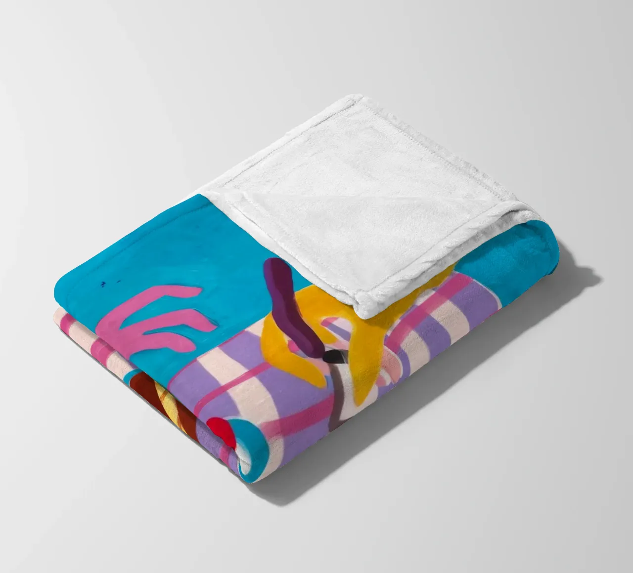 Shared Picnic Harmony fleece blanket by Muse Artworks