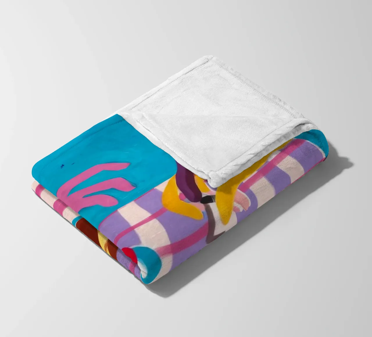Shared Picnic Harmony fleece blanket by Muse Artworks